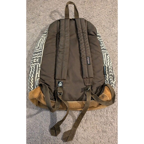 Jansport Aztec Print Leather Suede Backpack - Picture 3 of 9